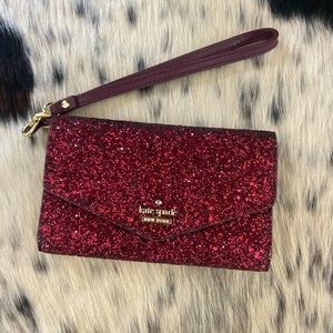 Kate Spade Glitter Wristlet